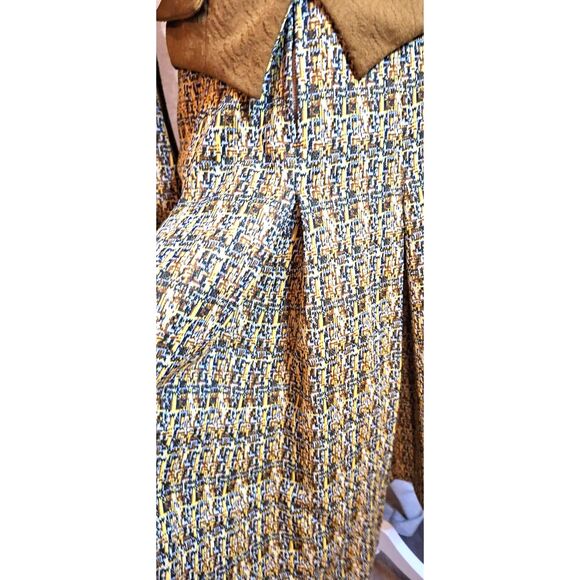 1960s 70s Vintage Dress w Vest Long sleeve Hand Made - Picture 11 of 12